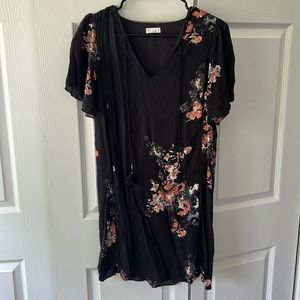 GXF Navy dress with pink & white details